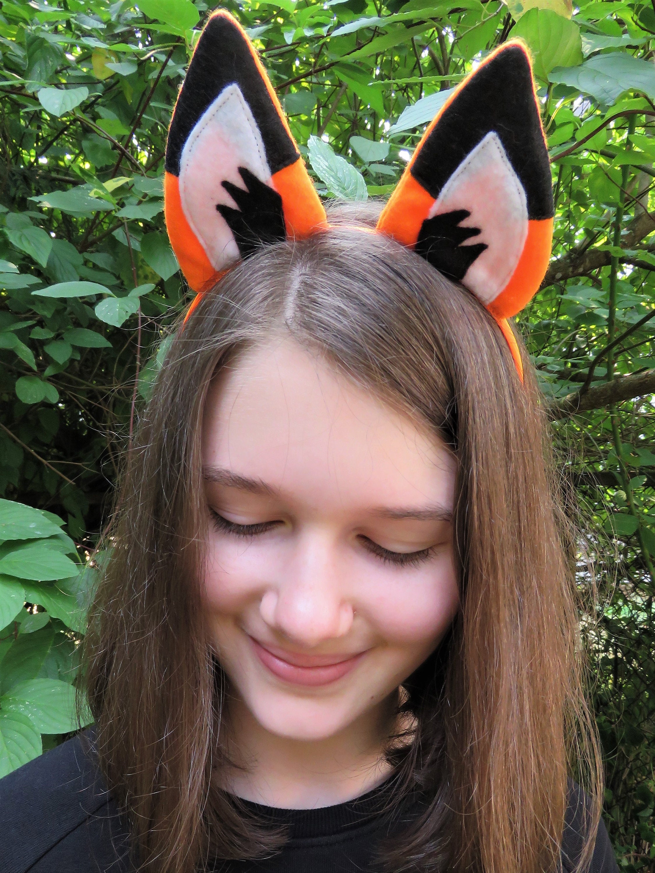 Fox Ears - Fox Headband - Animal Ears - Fox Costume Accessory - Orange ...
