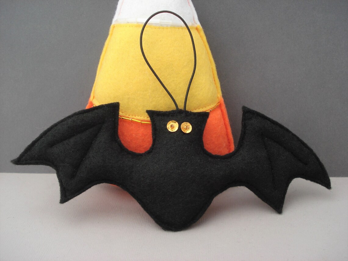Felt Bat Ornament Halloween Ornament Home Decor Hanging Etsy