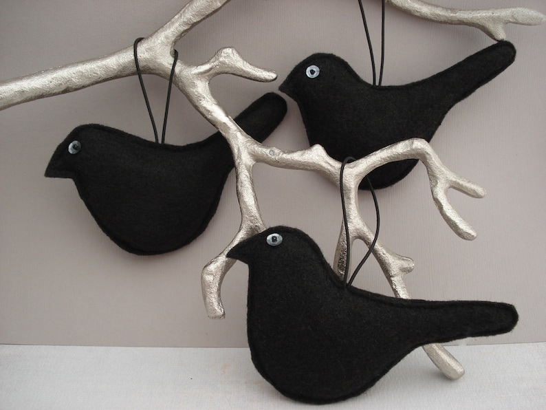 Hanging Decoration Home Decor Crow Ornament Black Bird Ornament Crow Decoration Halloween Ornament