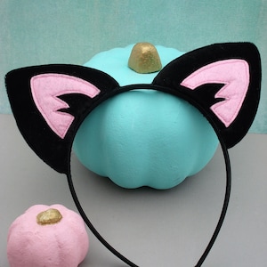 Cat Headband -  Black Cat Ears - Halloween Costume Accessory - Cat Costume - Costume Ears - Dress Up