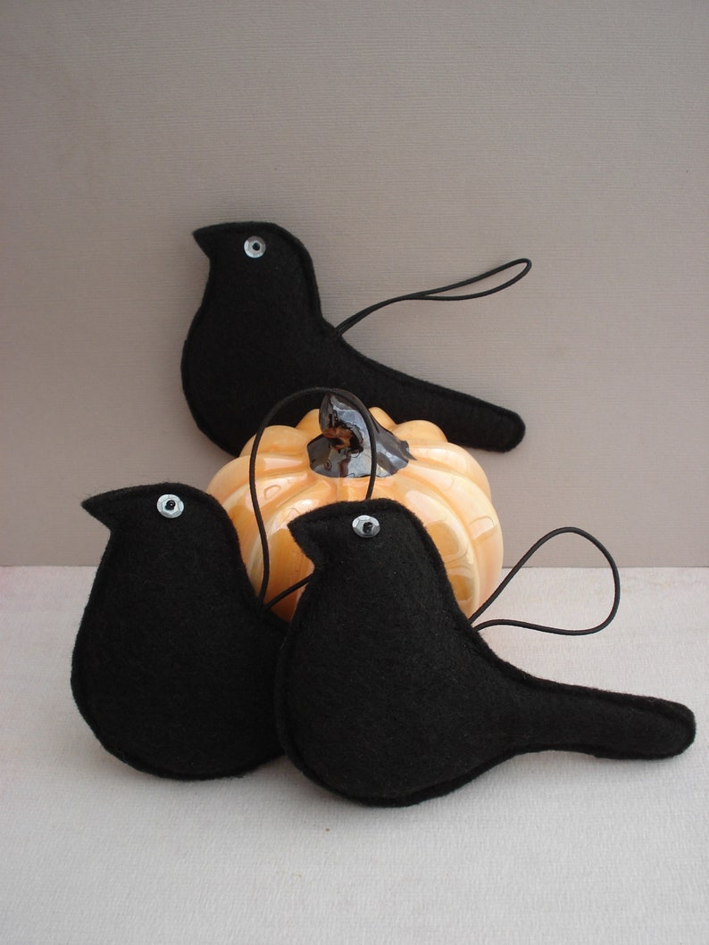 Hanging Decoration Home Decor Crow Ornament Black Bird Ornament Crow Decoration Halloween Ornament