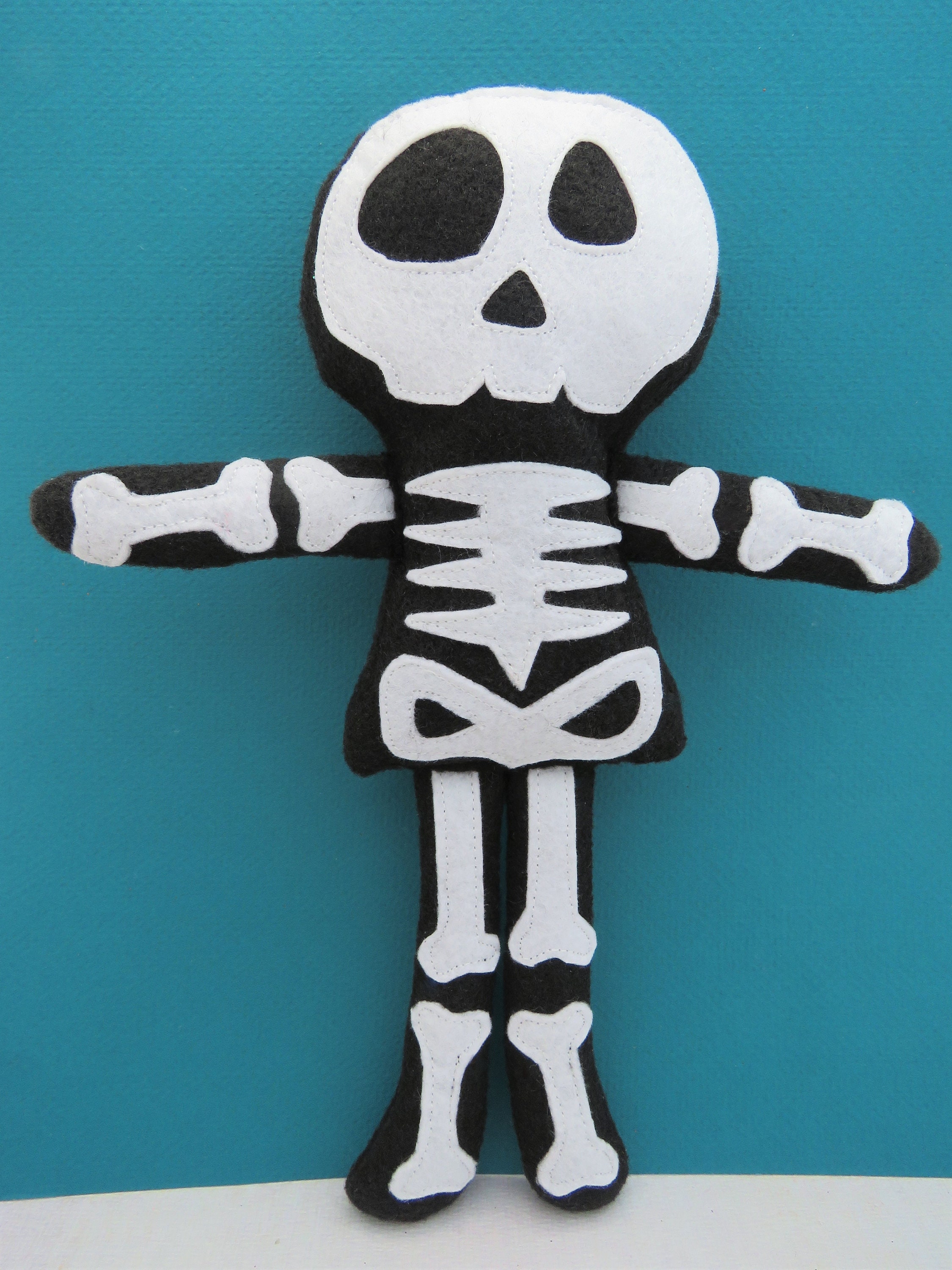 Peluche Skeleton Doll Monster Stuffed Toy Skeleton Stuffie Etsy