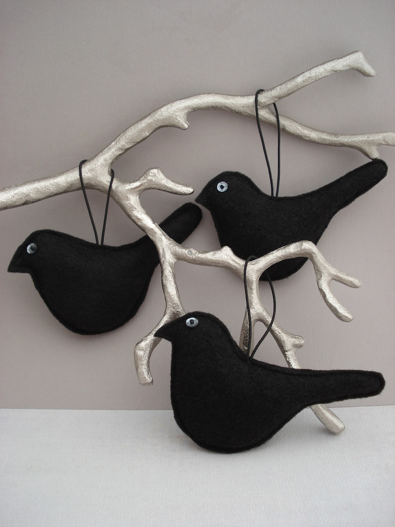 Hanging Decoration Home Decor Crow Ornament Black Bird Ornament Crow Decoration Halloween Ornament