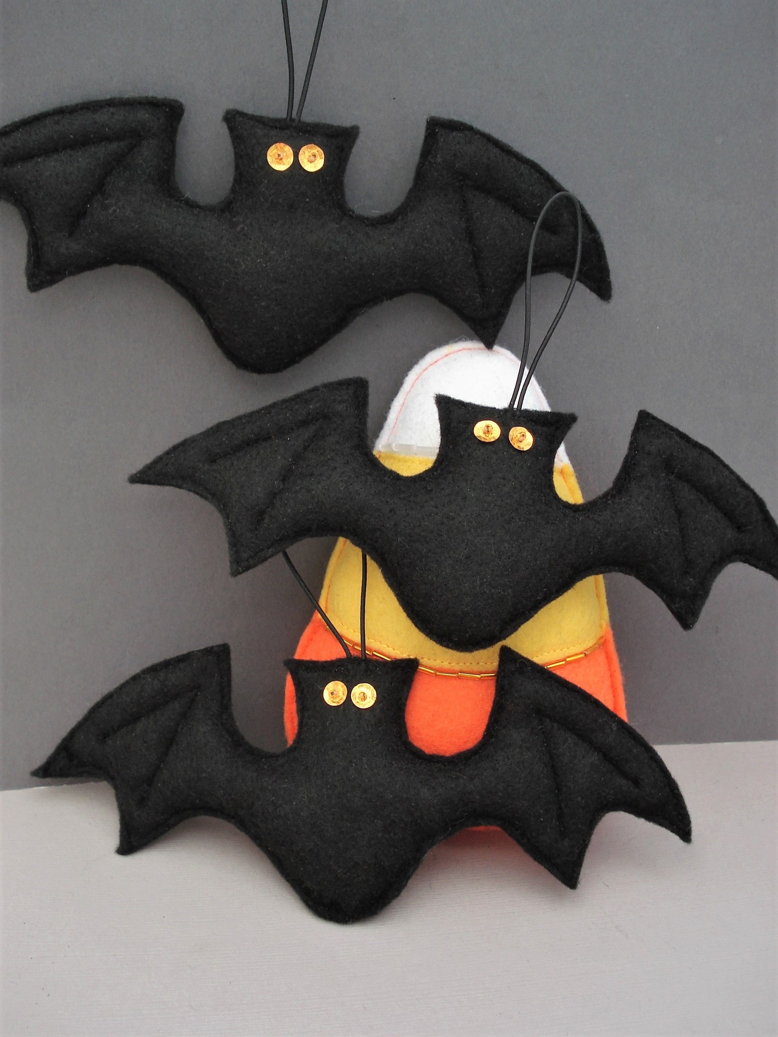 Felt Bat Ornament Halloween Ornament Home Decor Hanging Etsy