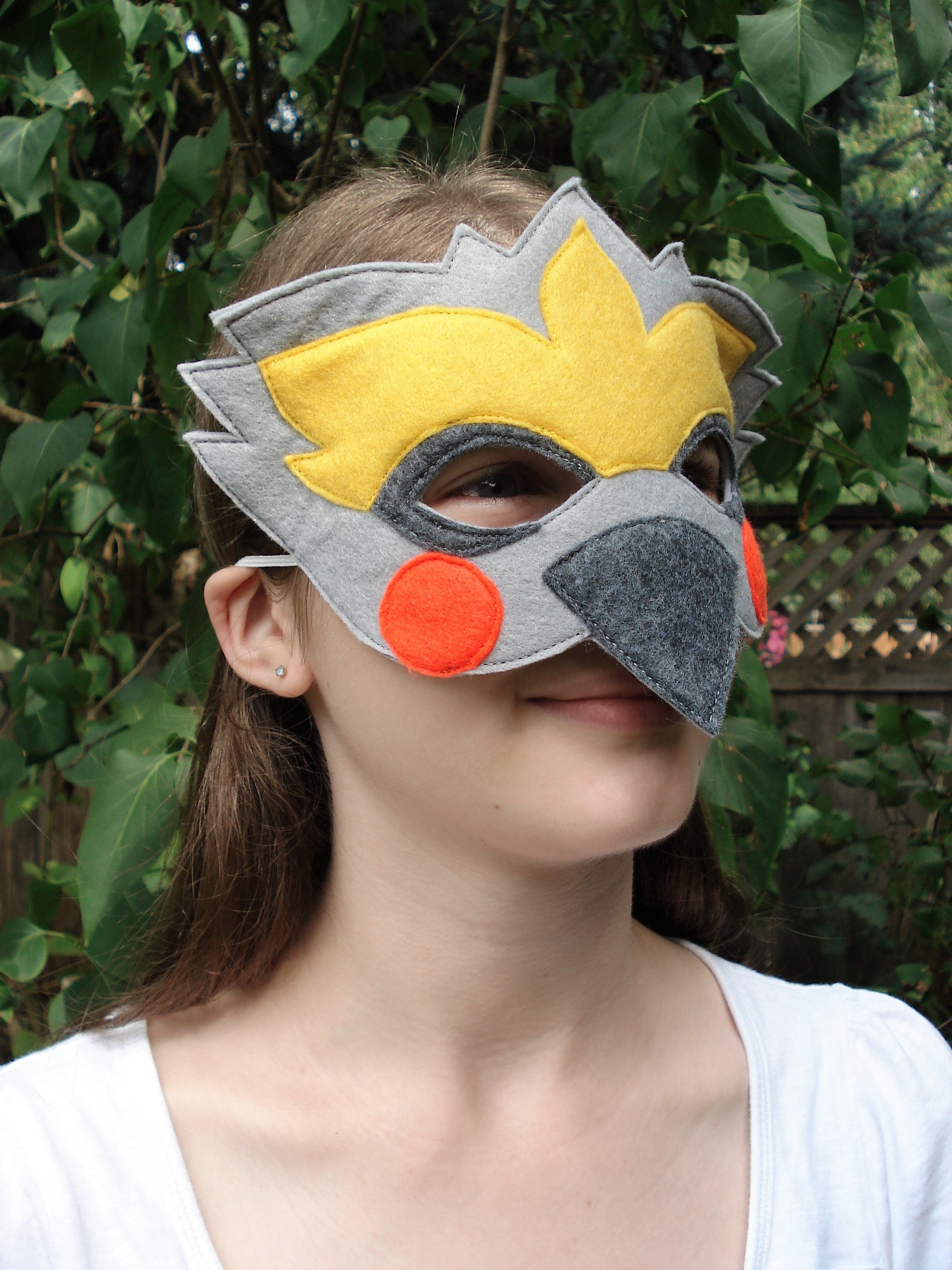 Cockatiel Mask Bird Mask Cockatiel Costume Parrot Mask Etsy