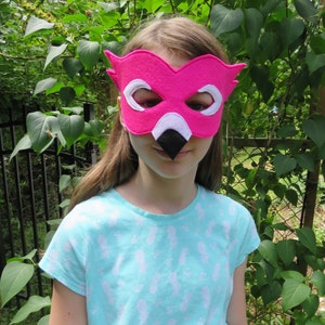 Felt Flamingo Mask Bird Mask Masquerade Carnival Mardi Gras Costume Halloween Kids Dress Up image 3