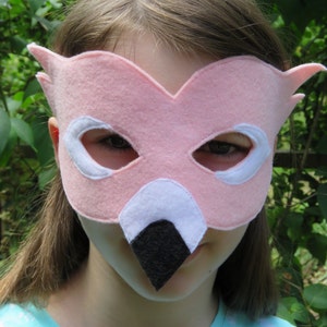 Pink Flamingo Mask - Bird Mask - Bird Costume - Masquerade - Party Mask - Dress Up