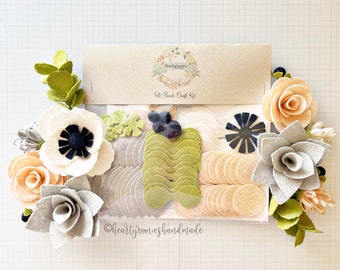 Felt Flower Craft Kit | Anemone Arrangement