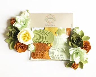 Felt Flower Craft Kit | Autumn Succulent