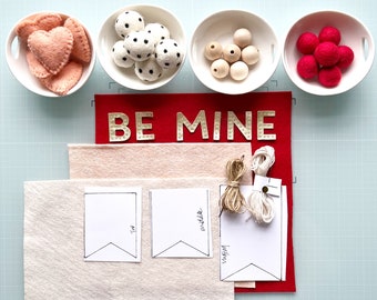 Felt Banner Garland Craft Kit | Be Mine