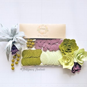 Felt Succulent Craft Kit with a Felt Air Plant