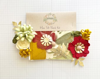 Mini Felt Flower Craft Kit | Deck the Halls Holiday Collection