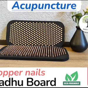 Acupuncture sadhu nail boards copper beginner Desk Handmade Copper Nail bed for foot Massage Yoga Practice Desk Gift for copper nail board