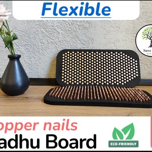 Flexible sadhu nail boards copper beginner Desk Handmade Copper Nail bed for foot Massage Yoga Practice Desk Gift for copper nail board