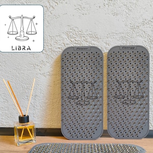 Zodiac Sadhu Nail Board Libra Sadhu Desk Acupuncture Mat Handmade Nail bed for foot Massage Yoga Practice Desk Zodiac Personalized Gift