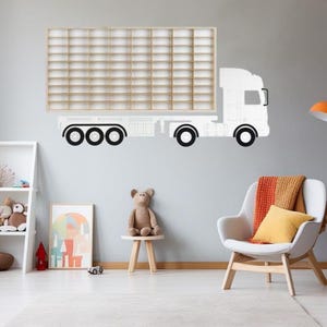Présentoir de rangement pour boîtes d'allumettes, 80 sections, étagère pour petites voitures, présentoir de garage pour boîtes d'allumettes, roues chaudes, mur d'exposition pour petites voitures, organiseur, mallette