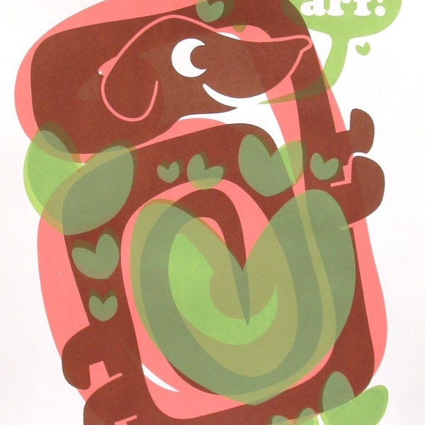 Arf -- serigraph art print by Withremote