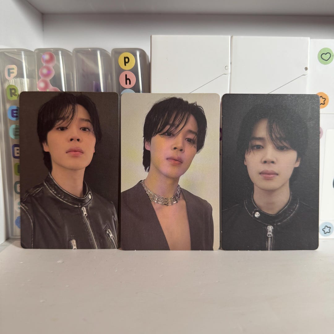 JIMIN Official ‘FACE’ Invisible Face Version Photocard Set - Etsy