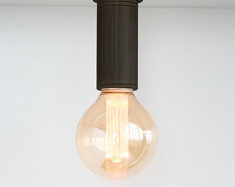 Moderne Deckenlampe, Gunmetal Black Deckenlampe E26 oder E27 Glühbirne, minimalistische Deckenlampe Küche, geschwärztes Messing, Downlight