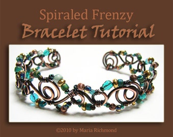 Spiraled Frenzy Annealed Copper Wire Bracelet Tutorial