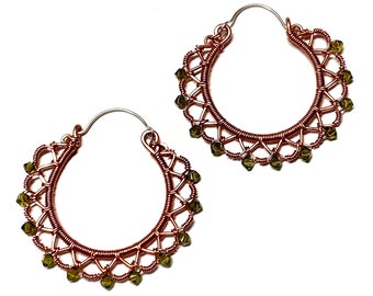 Woven Lace Hoops Tutorial