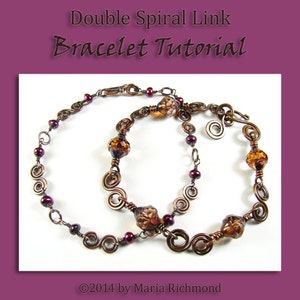 Double Spiral Link Bracelet Tutorial