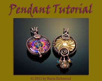 Buttoned Up Wirewrapped Pendant Tutorial