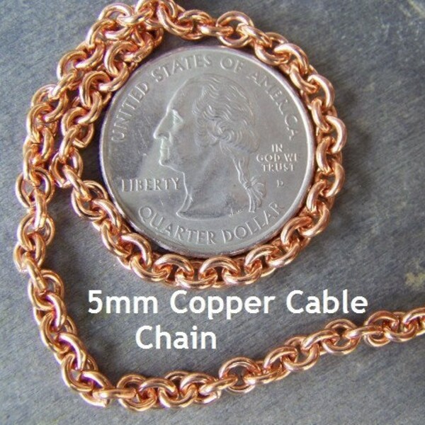 COPPER CABLE CHAIN 5MM