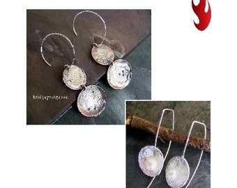 Earrings on Fire - A Fused and Reticulated Silver Earring Tutorial by Stacy Perry