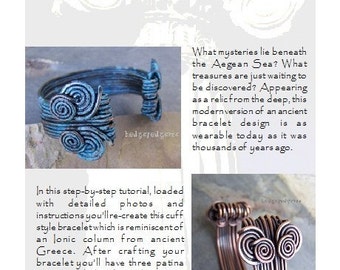 Aegean Cuff Bracelet Tutorial