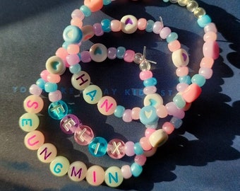 Pulseras de cuentas Aurora de Stray Kids