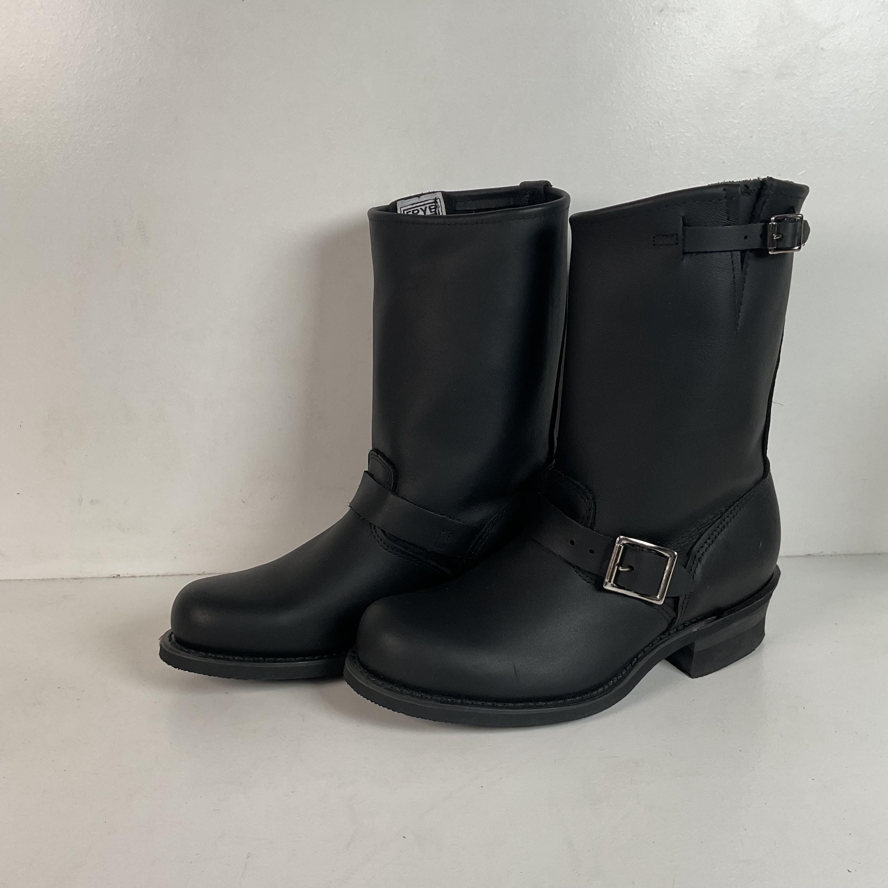 FRYE - Moto Boots - Black Full Grain (NEW) Frye Boots: Men main image 2