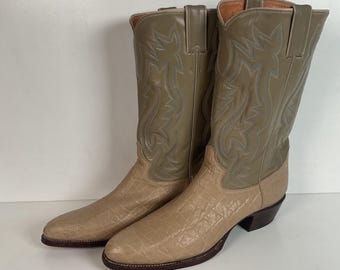 Vintage Black Label Mens Genuine Tony Lama Lizard Skin  display picture 3