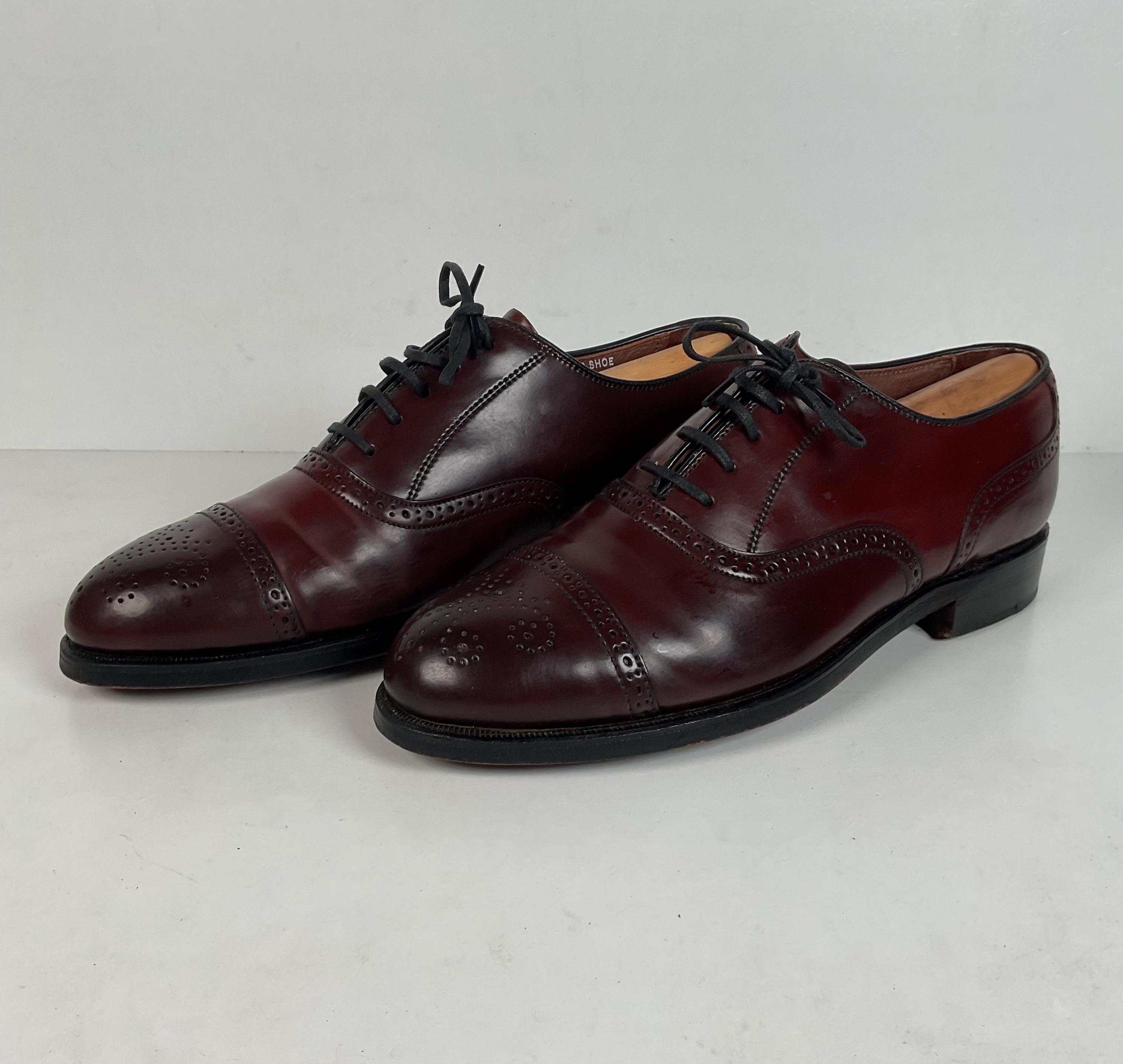 Vintage Hanover Shell Cordovan Oxford Shoes | Cap Toe | USA Made