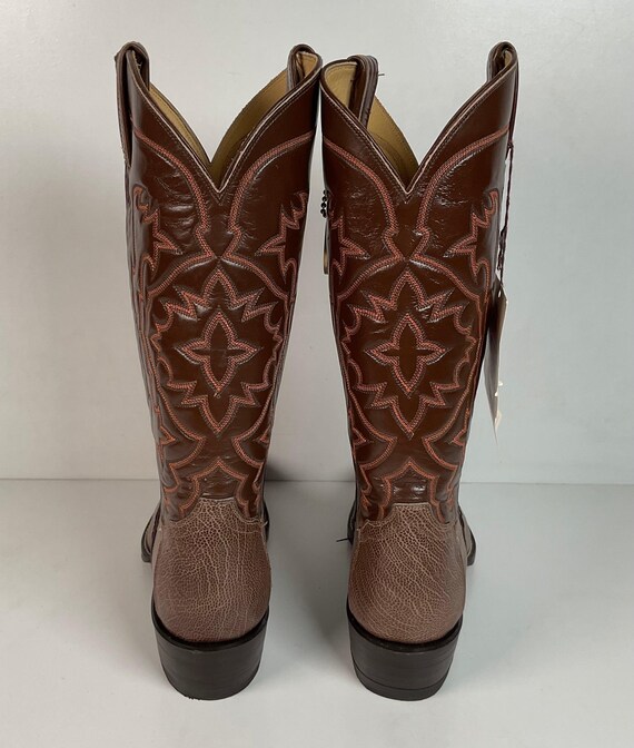 Tony Lama Exotic Ostrich Leg Cowboy Boots 9 D 75th 