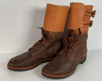 Buty czołgisty WWII Impressions | Podwójna klamra | Wyprodukowano w USA | II wojna światowa | 12 D