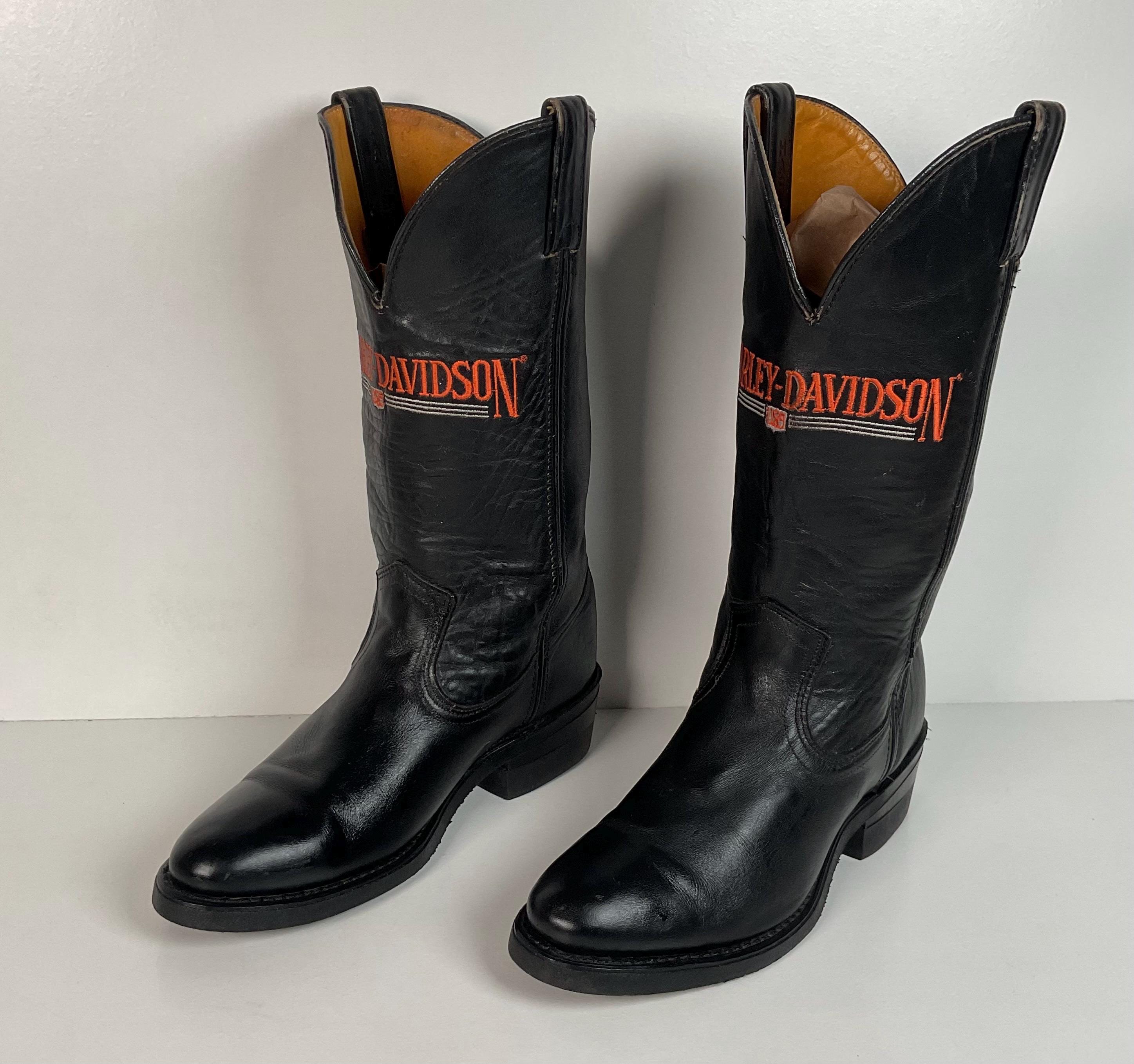 Harley Davidson Boots - Etsy