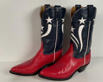 Tony Lama 4th of July Cowgirl Boots | Stars & Stripes | USA Made | Women’s 6.5 B
