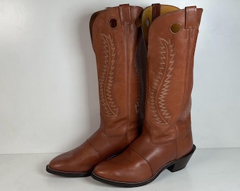 Nocona Tall Buckaroo Cowboy Boots 14.5 EE USA Made