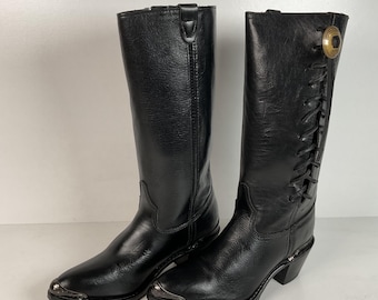 Vintage Harley Davidson Concho Cowgirl Boots | USA Made | Women’s 8.5 M