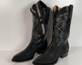 Sea Stingray Cowboy Boots | La Nacional | Matching Belt | Exotic | Men’s 9.5