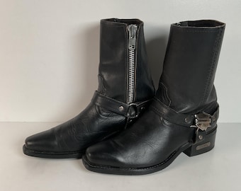 Vintage Harley Davidson Stiefeletten | Geschirr | Hergestellt in den USA | Herren 8 D