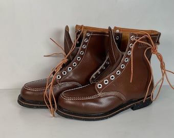Vintage Thom Mcan Moc Toe Boots | Insulated | Safety Toe | 1960s | Men’s 9 E