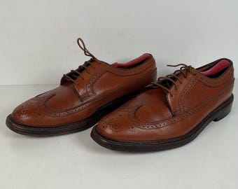 90s Shoes Leather Men / Leather Shoes / Men's Shoes Brown 43