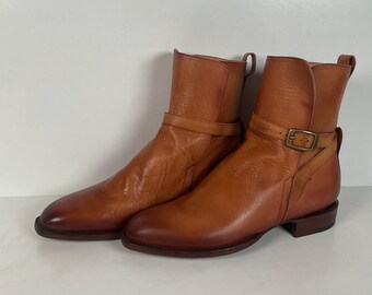 Lucchese Jodhpur Riding Boots | Burnished Calf | USA Made | GY | Men’s 10 D Lucchese 10 D - Etsy main image 4