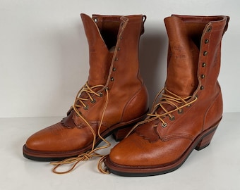 Vintage Chippewa Kiltie Packer-laarzen | Gemaakt in de VS | Heren: 9 d