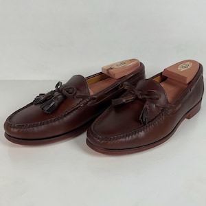 POLO RALPH LAUREN‎ Blackley 10.5D Leather Textile Loafers Brown Men\'s Shoes Ralph Lauren Loafers Men - Etsy main image 2