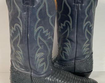 Nocona vintage snakeskin cowboy‎ boots. Size 8D. Nocona Snakeskin Boots | eBay main image 2