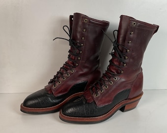 Tony Lama Kiltie Packer Boots | Bullhide | Western | Men’s 9 D