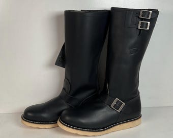 Size 12D Vintage 70s 80s Chippewa Engineer Steel Toed Work